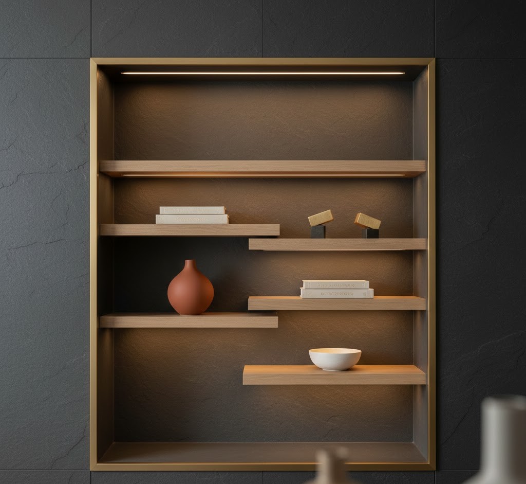 Display niche organizer