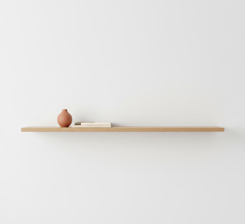 Minimalist wall shelf
